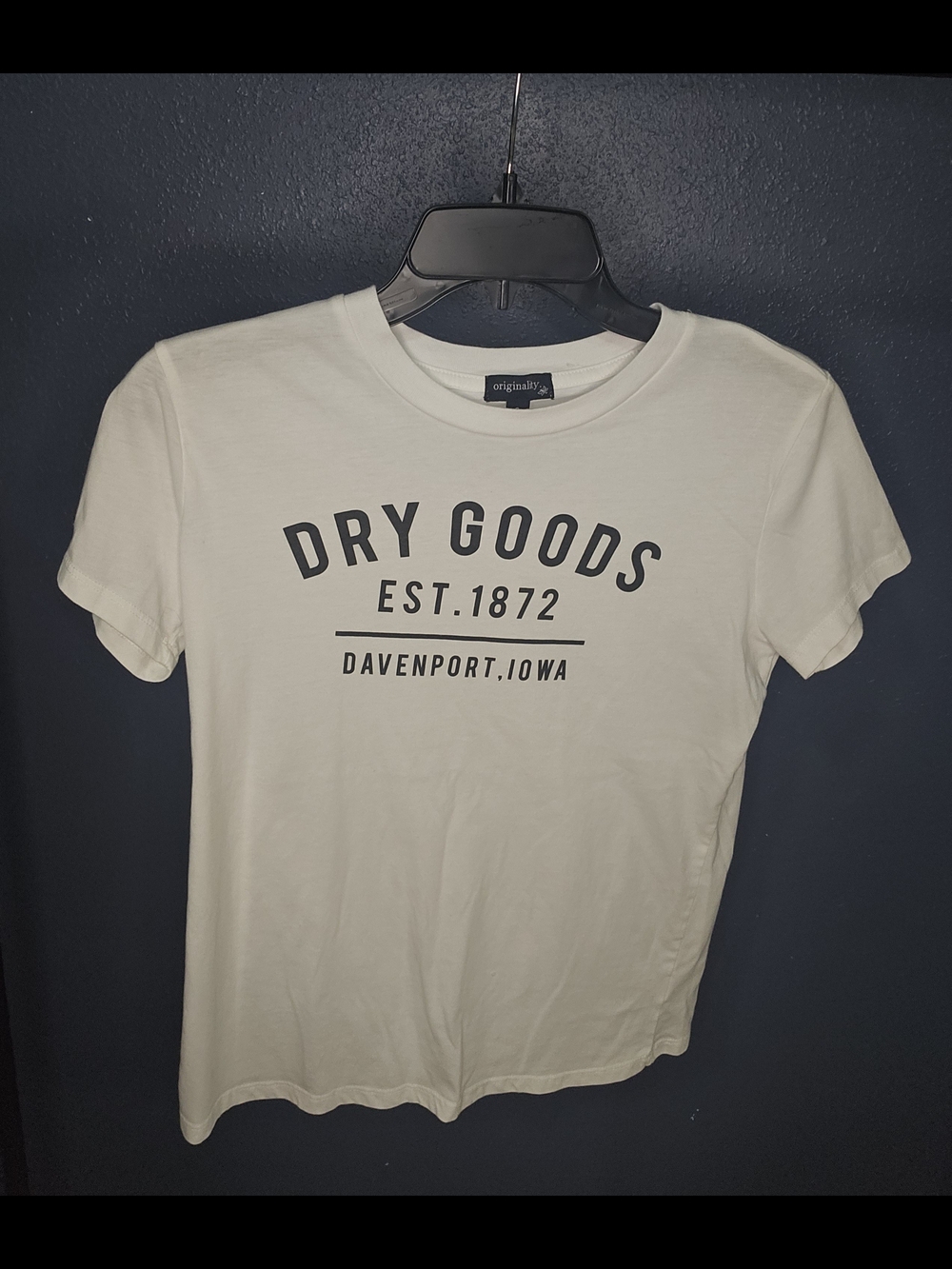 Dry Goods White Short Sleeve Logo Tee